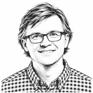 Rysunkowy portret Karola Kucharskiego